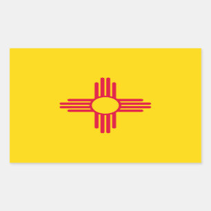 New Mexico State Flag Design Decor Sticker