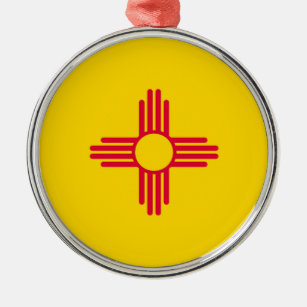 New Mexico State Flag Design Metal Ornament