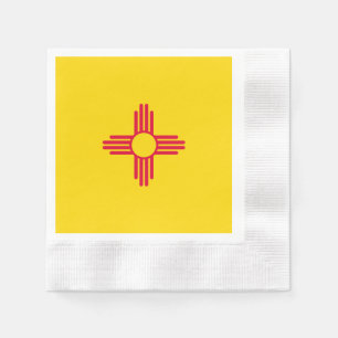 New Mexico State Flag Design Napkin