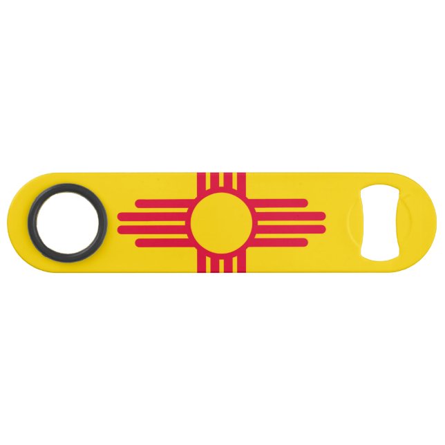 New Mexico State Flag Design Speed Bottle Opener (Front (Horizontal))