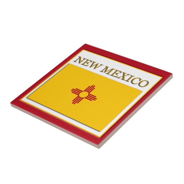 New Mexico State Flag Design Tile (Side)