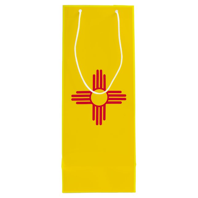 New Mexico State Flag Design Wine Gift Bag (Back)