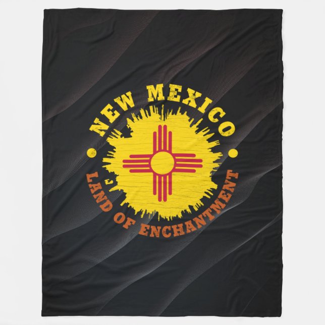 NEW MEXICO STATE FLAG FLEECE BLANKET (Front)