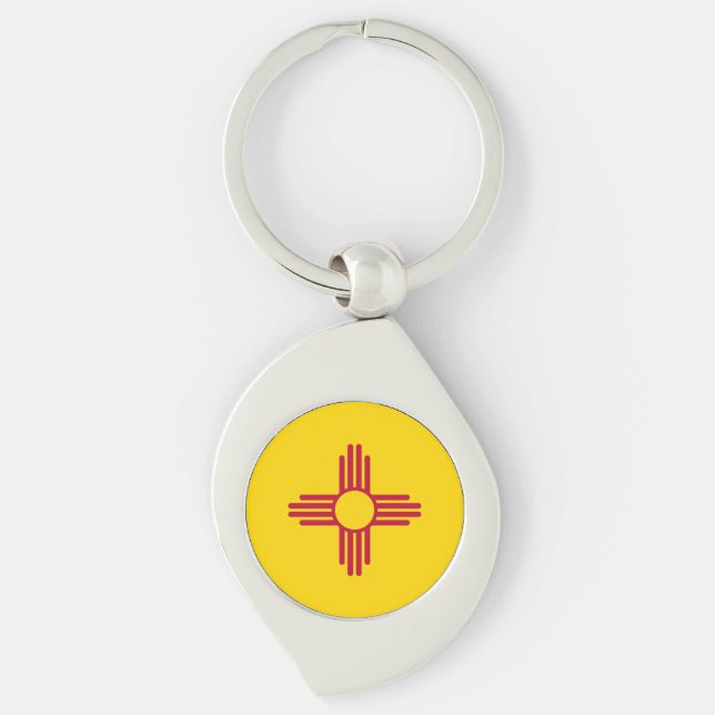 New Mexico State Flag Keychain (Front)