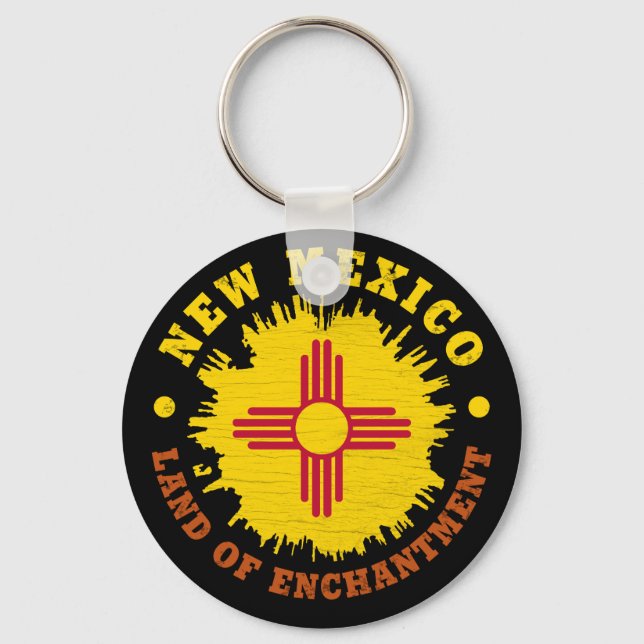 NEW MEXICO STATE FLAG KEYCHAIN (Front)