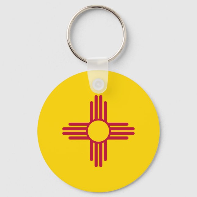 New Mexico State Flag Keychain (Front)