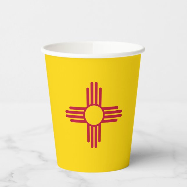 New Mexico State Flag Paper Cups (Left)
