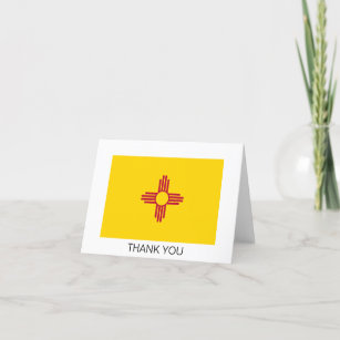New Mexico State Flag Thank You Card