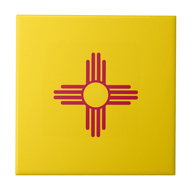 New Mexico State Flag Tile (Front)