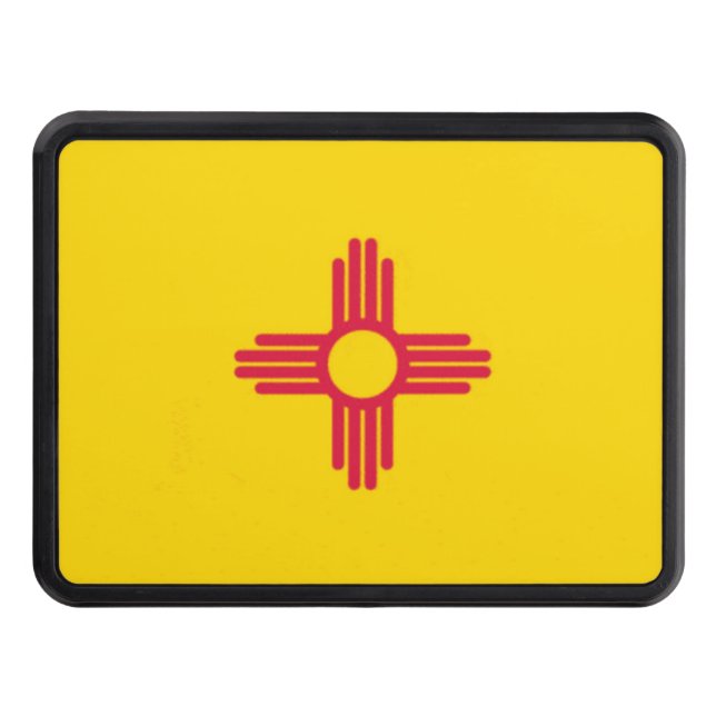 New Mexico State Flag Trailer Hitch Cover (Front)