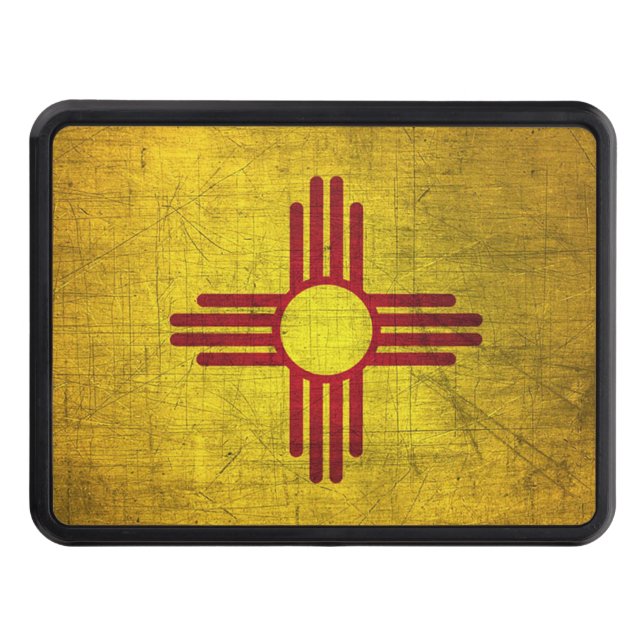 New Mexico State Flag Trailer Hitch Cover (Front)