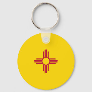 New Mexico State Flag USA Keychain