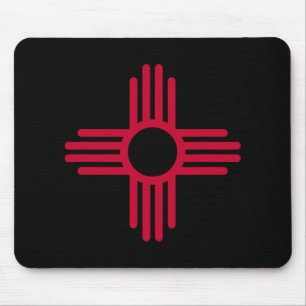 New Mexico State Flag Zia Symbol Flag Mouse Pad