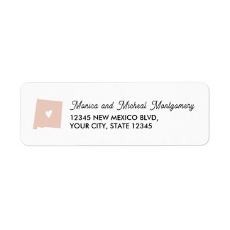 NEW MEXICO State Map with Heart - ANY COLOR  