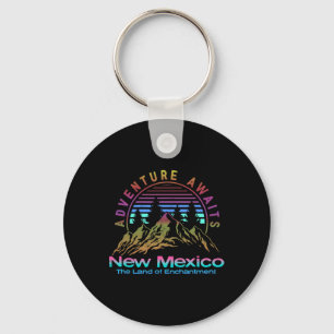 New Mexico State Retro Vintage Outdoors &amp; Nm M Keychain