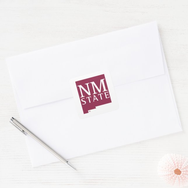 New Mexico State Square Sticker (Envelope)