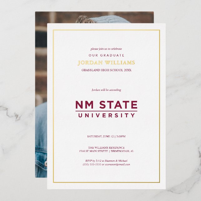 New Mexico State University Graduation (Front/Back)