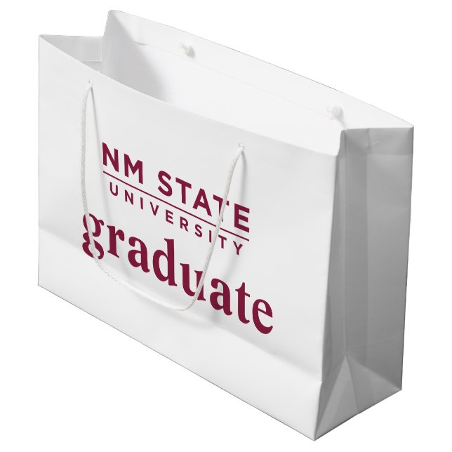 New Mexico State University Graduation Large Gift Bag (Front Angled)