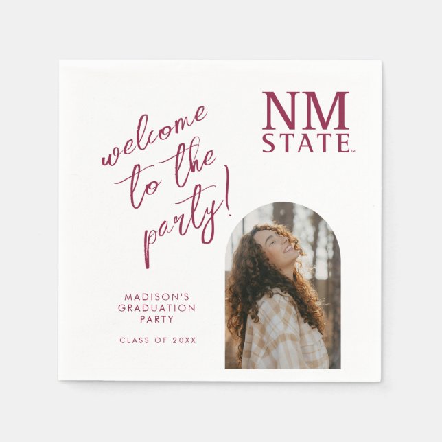 New Mexico State University Graduation Napkin (Front)