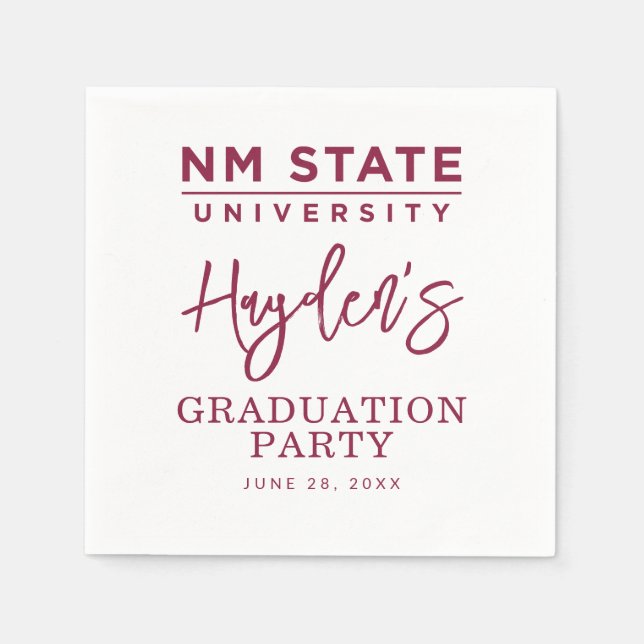 New Mexico State University Graduation Napkin (Front)