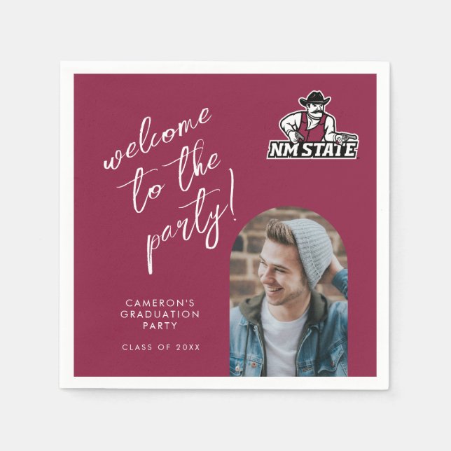 New Mexico State University Graduation Napkin (Front)