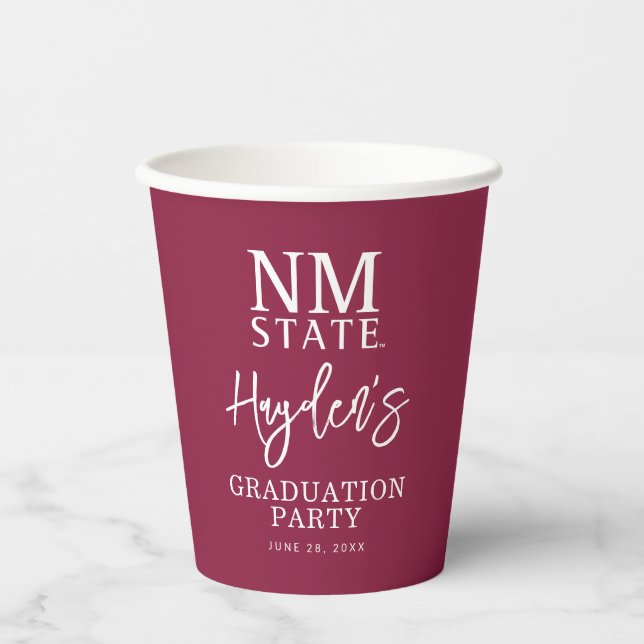 New Mexico State University Graduation Paper Cups (Front)