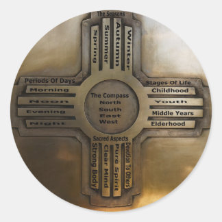 New Mexico State Zia Classic Round Sticker