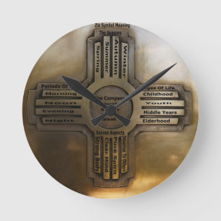 New Mexico State Zia Round Clock