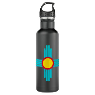 New Mexico State Zia Vintage Retro-Modern Design   710 Ml Water Bottle