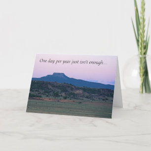 New Mexico Sunset Landscape Photo Father's Day Card