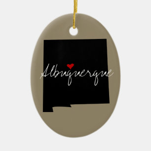 New Mexico Town Ceramic Ornament