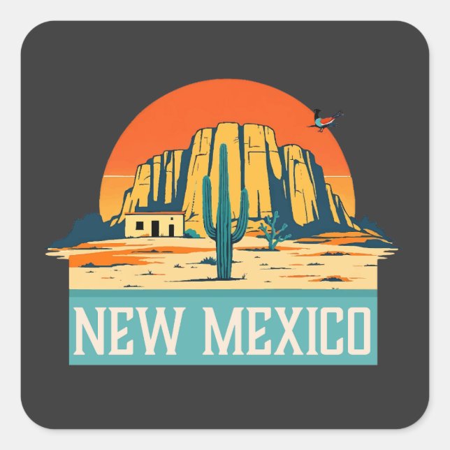 New Mexico United States of America Square Sticker (Front)