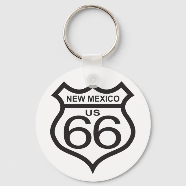 New Mexico US Route 66 Keychain (Front)