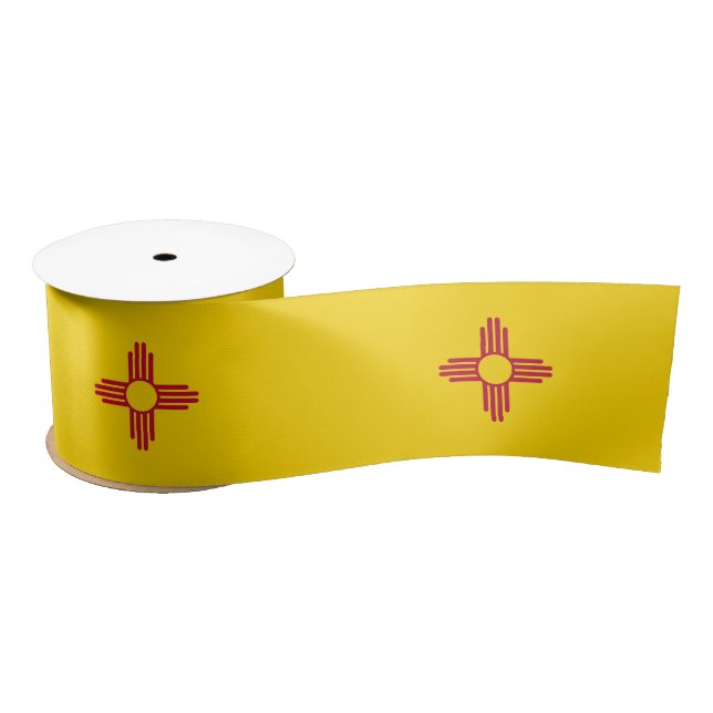 New Mexico (US State) Flag Satin Ribbon (Spool)