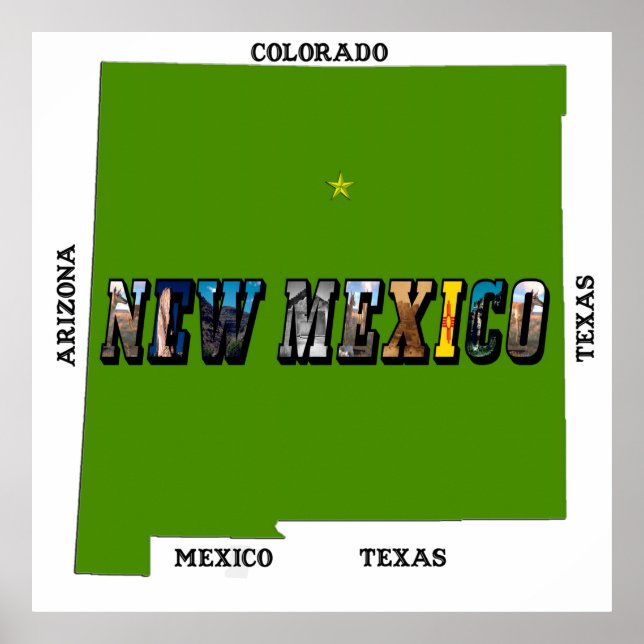 New Mexico, USA Poster (Front)
