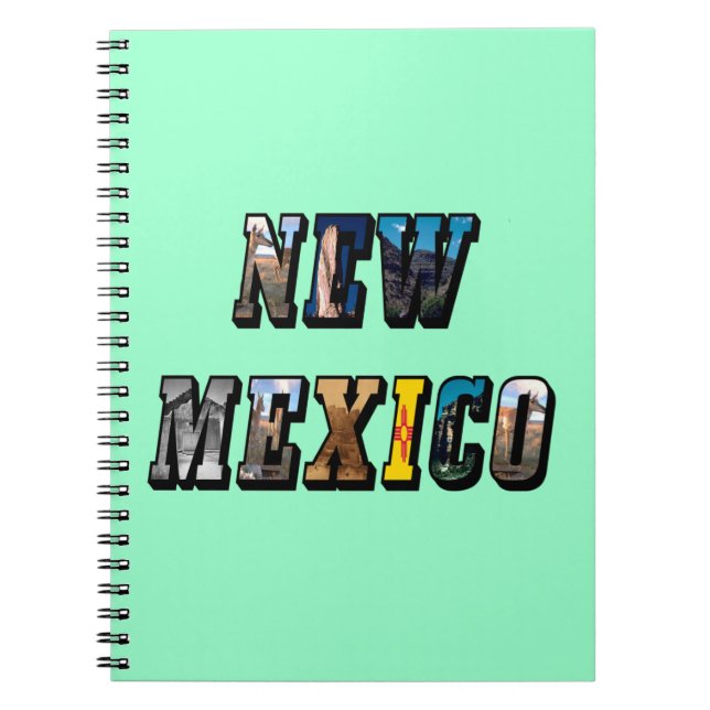 New Mexico, USA Text Notebook (Front)