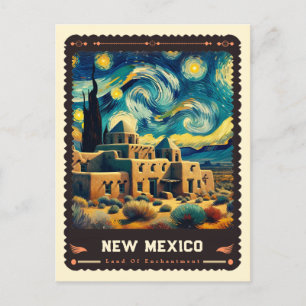 New Mexico   Vincent Van Gogh Inspired Postcard