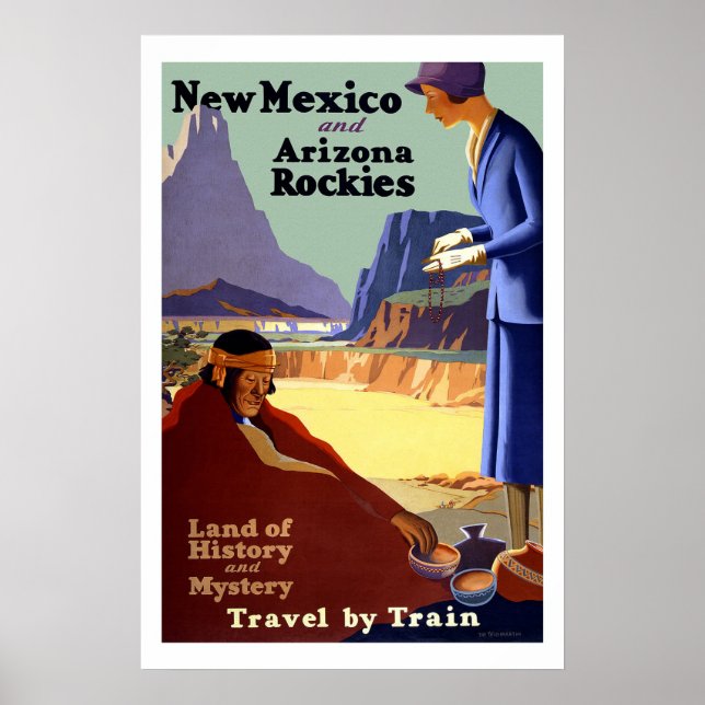 New Mexico Vintage Travel Poster (Front)