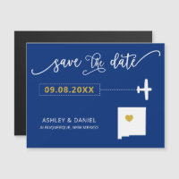 New Mexico Wedding Save the Date Card, Map