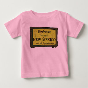 New Mexico welcome sign babies Baby T-Shirt