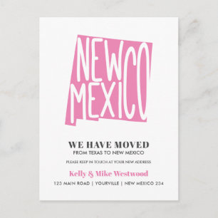 NEW MEXICO We've moved New address New Home Postcard