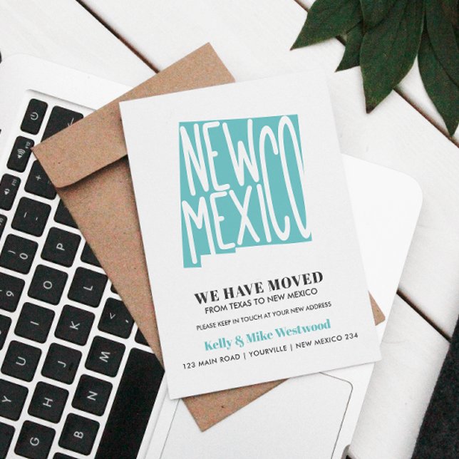 NEW MEXICO We've moved New address New Home Postcard (Creator Uploaded)