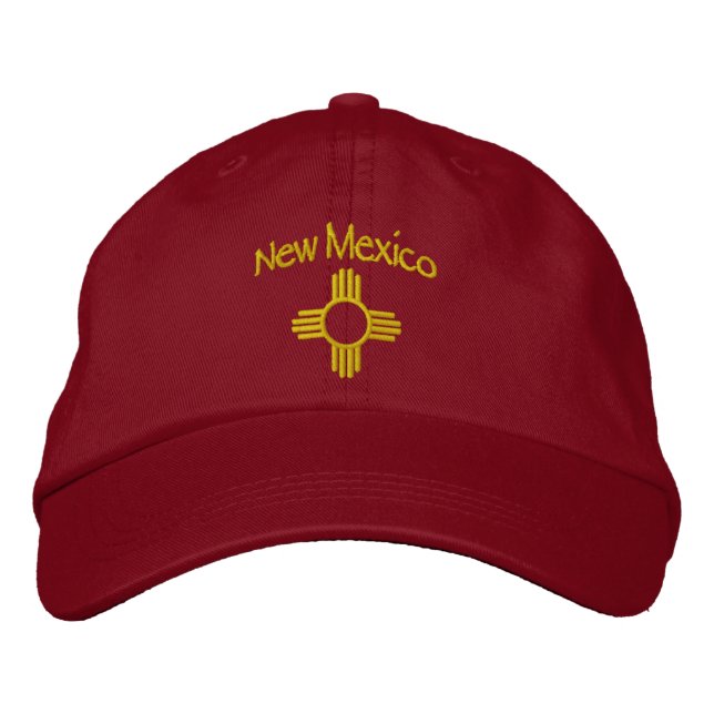 NEW MEXICO - ZIA (Sun) Embroidered Hat (Front)