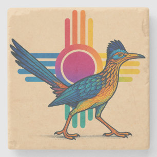 New Mexico Zia Sun Stone Coaster