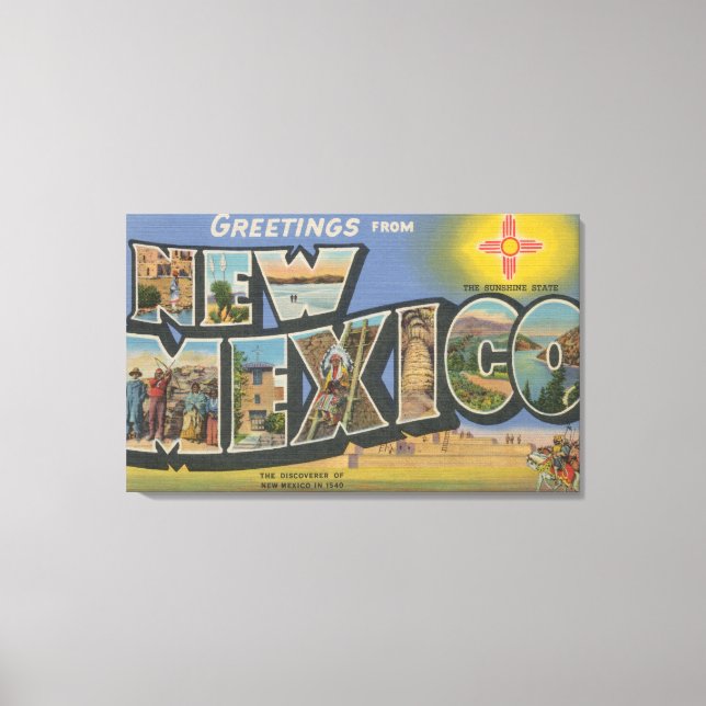 New MexicoLarge Letter ScenesNew Mexico Canvas Print (Front)