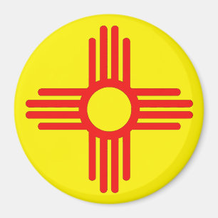 New Mexico's Zia Sun Symbol Magnet
