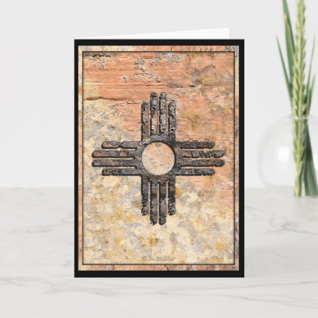 New Mexico's Zia Sun Symbol Talking Canyons, NCard Card (Front)