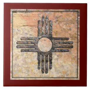 New Mexico's Zia Sun Symbol - Talking Canyons, New Tile