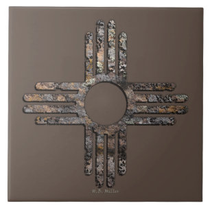 New Mexico's Zia Sun Symbol - Talking Canyons, New Tile