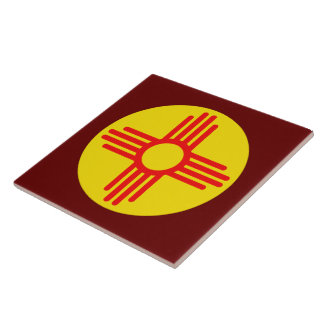 New Mexico's Zia Sun Symbol Tile